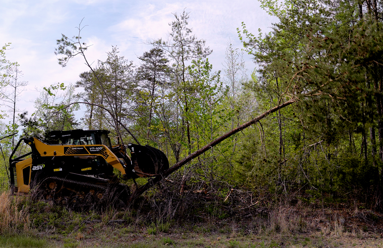 KNS LandWorx crew managing a rural property in the NC Piedmont Triad